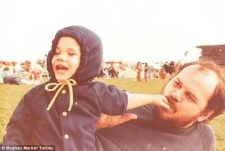 Meghan Markle e o pai