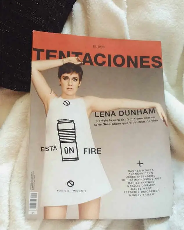 Lena Dunham: a atriz não se reconheceu na capa da revista espanhola 'Tentaciones' e deixou-o bem claro nas redes sociais. "Este não é nem nunca será o aspeto do meu corpo - a revista fez mais que os retoques normais no Photoshop. Portanto, se gostam daquilo que eu faço, por que não serem honestos com os vossos leitores?"