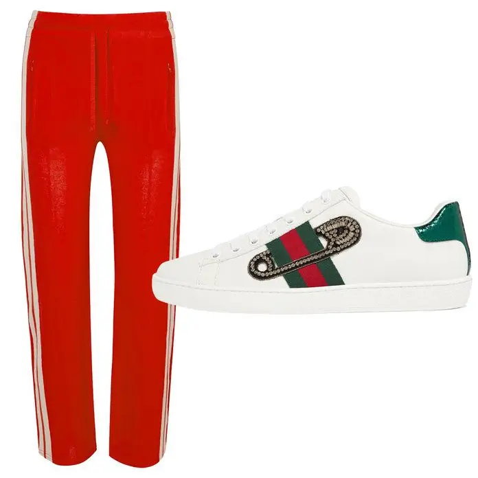 2. Calças Isabel Marant Étoile + Ténis Gucci