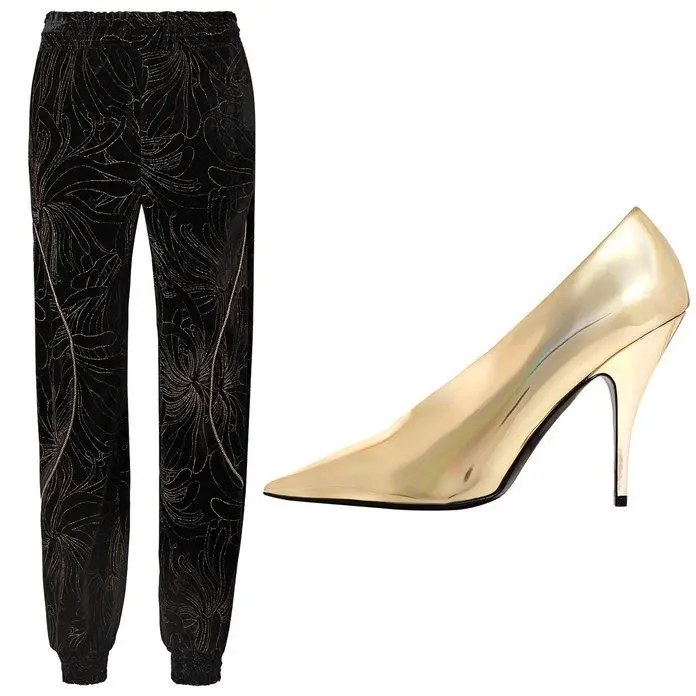 5. Calças Chloé + Sapatos Stella McCartney