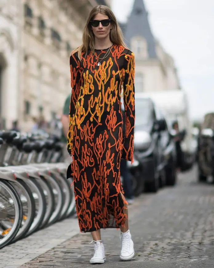 2. Com um maxi dress