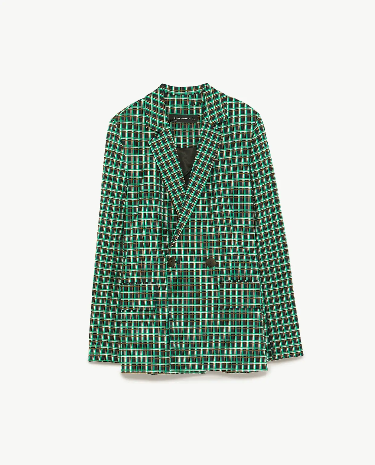 Blazer aos quadrados, Zara, €79.95