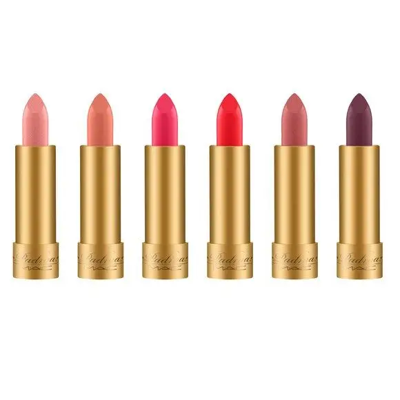 MAC x Padma Lakshmi Lipstick (Sunset Rose, Apricot Gold, Mittai Pink, Blueblood, Nudge Fudge, Sumac)