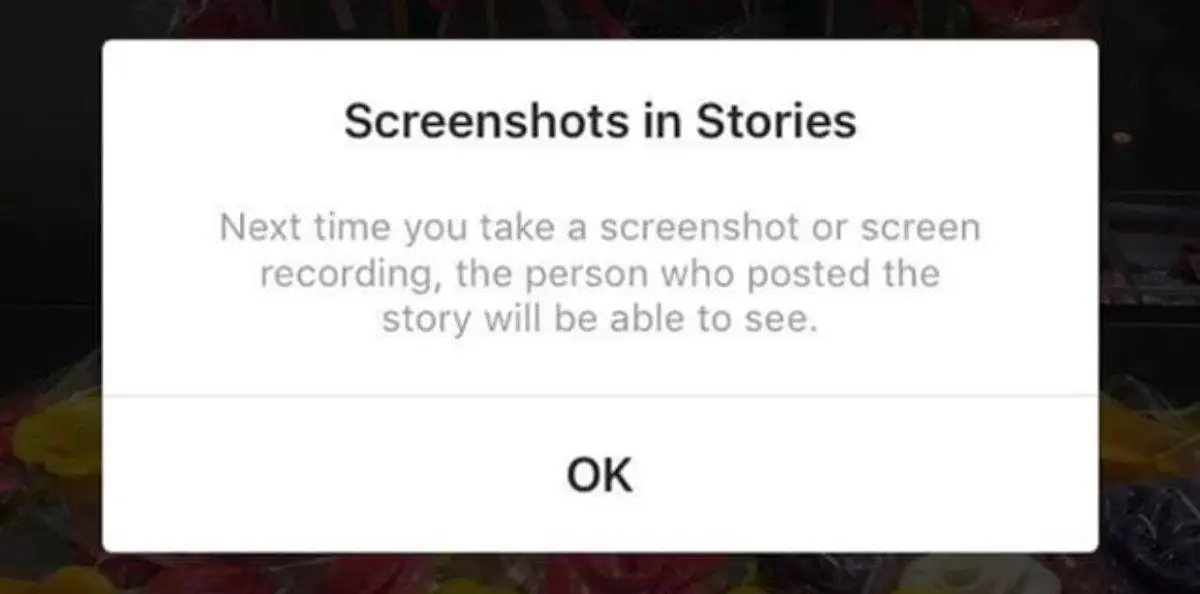 "Da próxima vez que fizer um screenshot ou uma gravação de ecrã, a pessoa que publicou a história poderá ver"