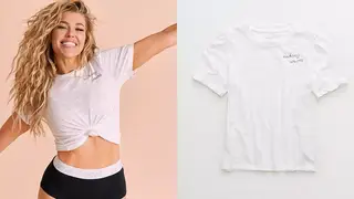 Aerie X Rachel Baby Tee P.V.P. 20,25€