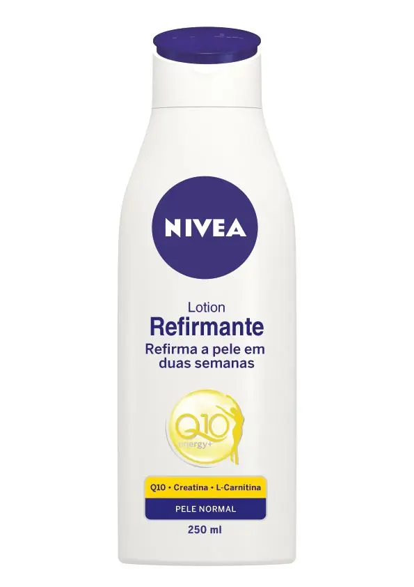 Loção de Corpo Hidratante e Refirmante Nivea: "uso isto religiosamente. Sinceramente, é a minha loção favorita no mercado. É tão acessível e dá um aspeto fantástico à minha pele. Compraria uma palete disto de uma vez se conseguisse encontrar".