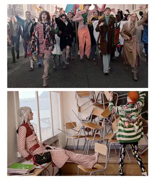 Imagens da campanha da Gucci