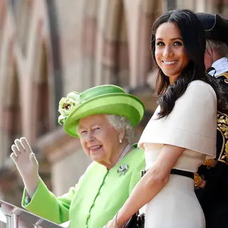 Isabel II e Meghan, duquesa de Sussex