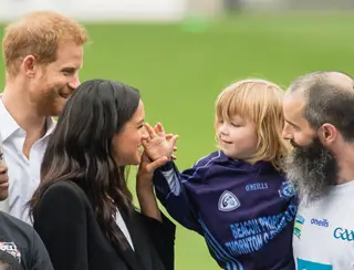Harry e Meghan com Walter Cullen