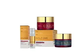 MyLABEL Gold 24K, creme de dia, creme de noite, sérum e creme de contorno de olhos. PVP: 4,99 euros