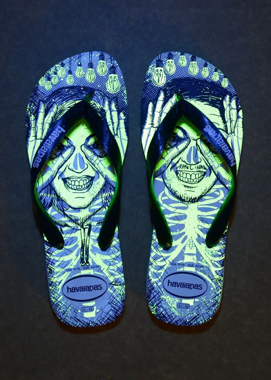 Havaianas que brilham no escuro - outro modelo