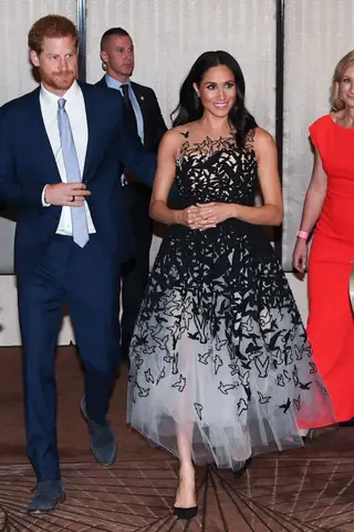 O casal à chegada à cerimónia de entrega de prémios Australian Geographic Society, no Shangri-La Hotel, em Sidney