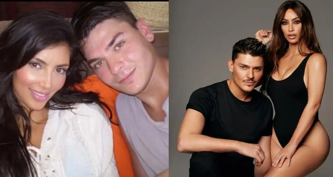 Kim Kardashian e Mario Dedivanovic (o seu maquilhador)