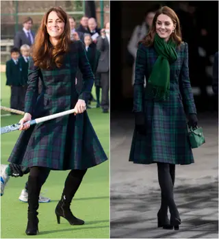 Kate em 2012 e em 2019