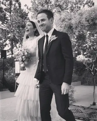 Mandy e o atual marido, Taylor