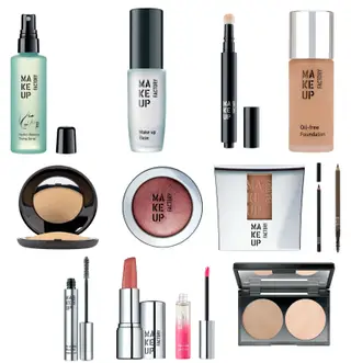 Todos os produtos usados neste tutorial são da Make Up Factory, uma marca exclusiva Perfumes & Companhia