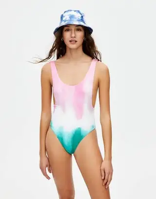 Fato de banho tie-dye em degradé, 19,99 euros Pull&Bear