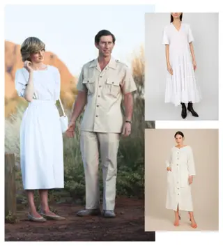 Um vestido branco fluído é a peça ideal para se manter fresca enquanto desfruta do bom tempo lá fora.