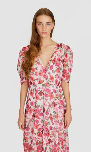 Vestido midi estampado, 25,99