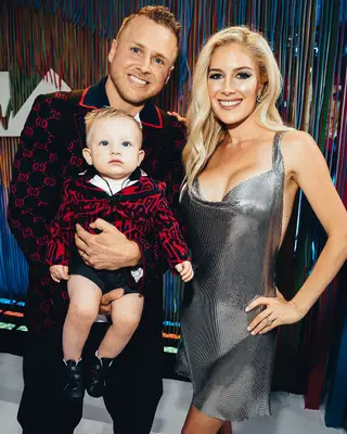 Spencer Pratt com a mulher, Heidi, e o filho