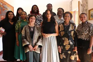 Meghan foi a anfitriã de um pequeno-almoço privado para nove ativistas sul-africanas na residência do Alto Comissário britânico, em Bishopscourt