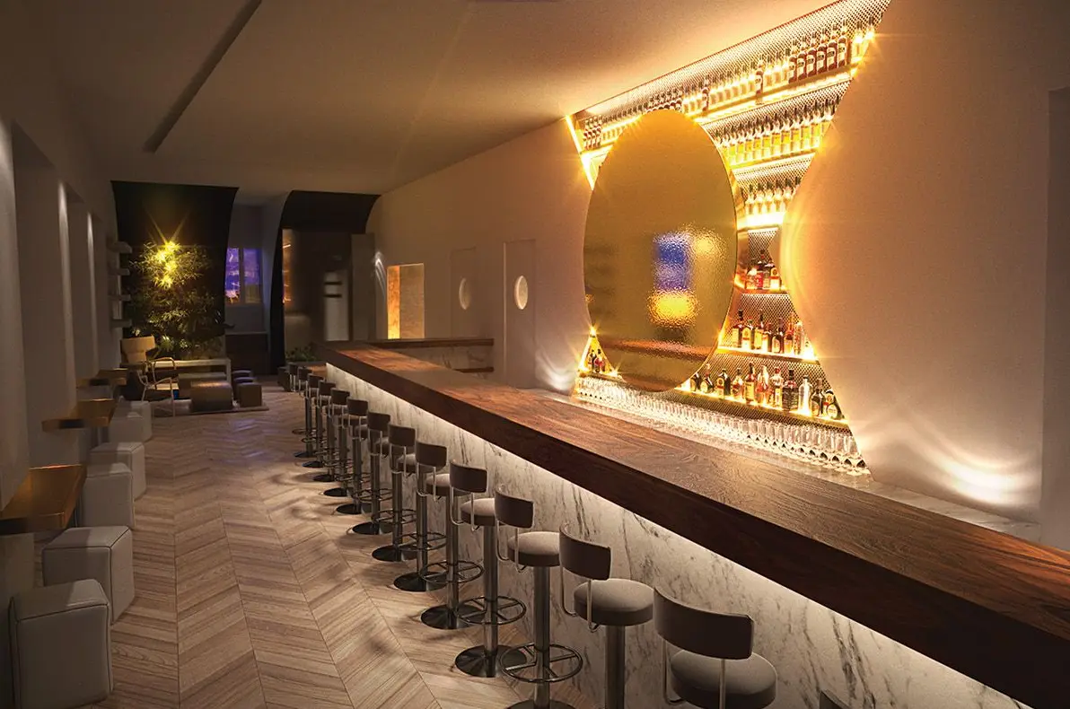 O Novo restaurante e bar, BAHR, no quinto piso