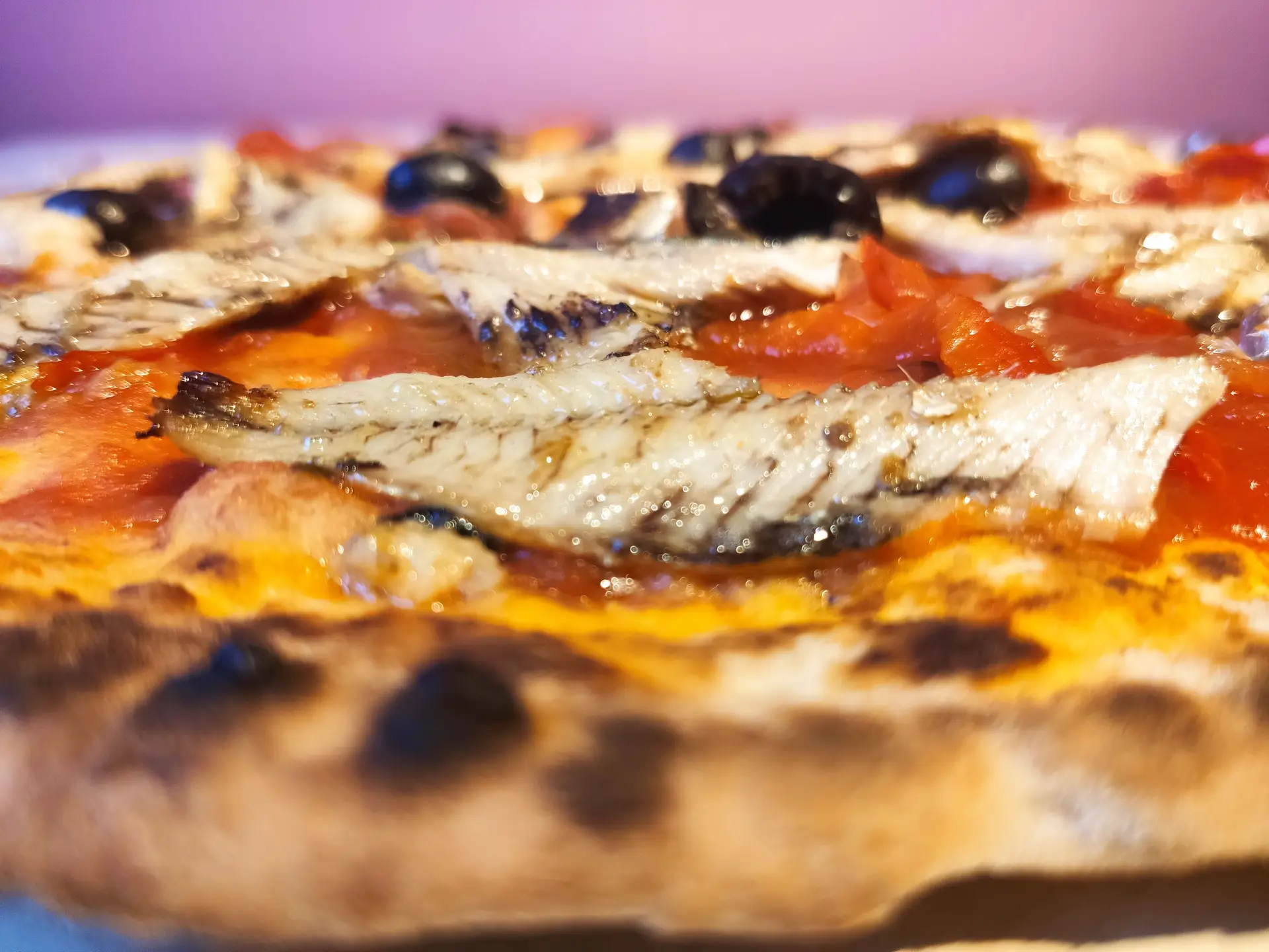 Oh! Sorte: esta pizza de sardinha é linda!