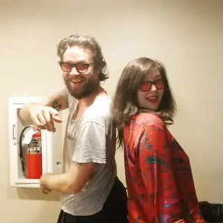 Father John Misty e Lucy Dacus, poucos dias antes do concerto de Lucy em Paredes de Coura (Instagram Lucy Dacus)