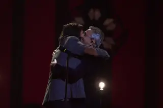 Com o seu herói, Caetano Veloso