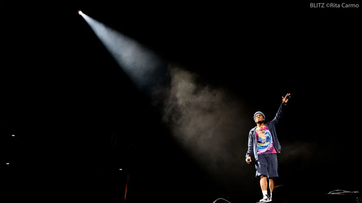 Anderson .Paak deu um espetáculo fervilhante no palco Super Bock