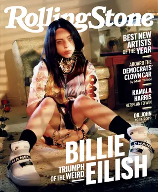 Billie Eilish na capa da Rolling Stone