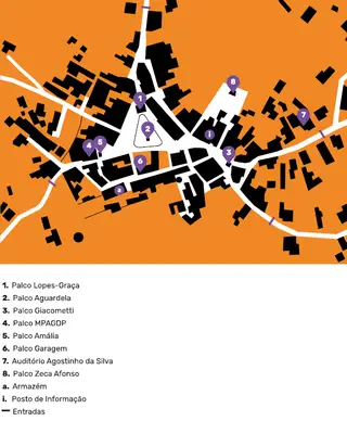 O mapa do recinto