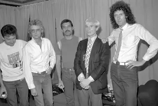 Com Andy Warhol, no arranque dos anos 80