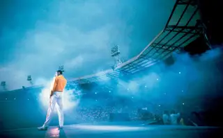 No Estádio de Wembley, em Londres, 1986