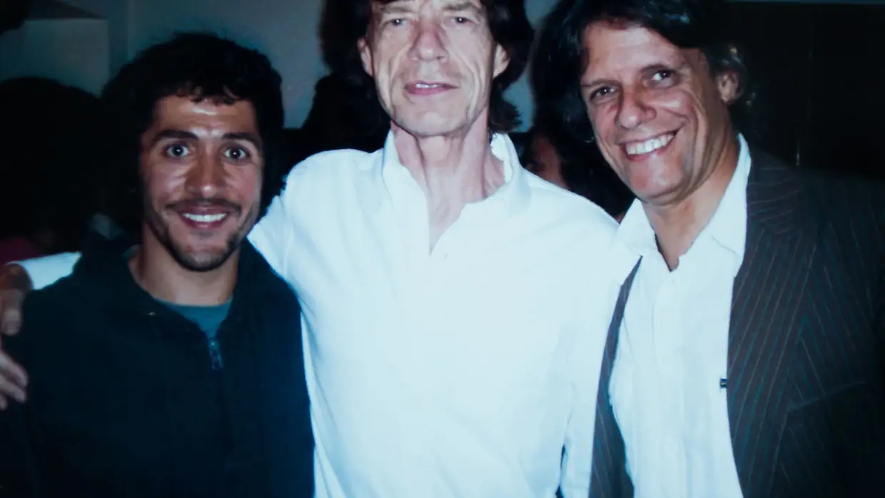 Em 2007, com Mick Jagger e João Pedro Pais, aquando do concerto dos Rolling Stones no Estádio de Alvalade