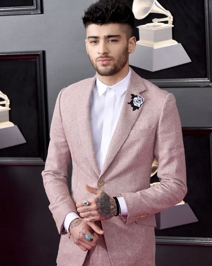 Zayn à chegada à cerimónia