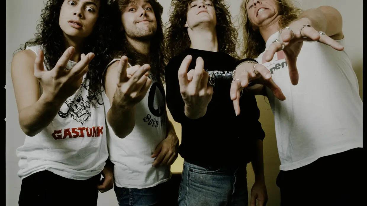 Metallica em Tokyo, no Japão, em novembro de 1986