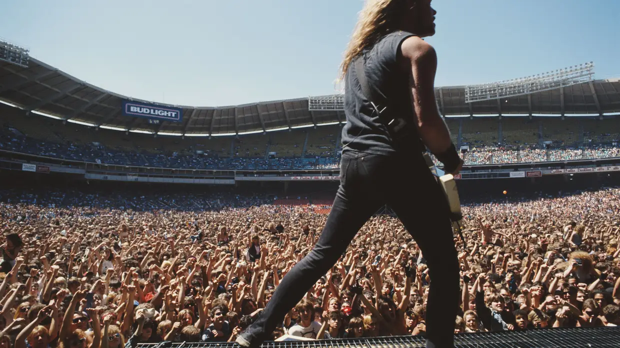 James Hetfield e a multidão de Washington DC, junho 1988