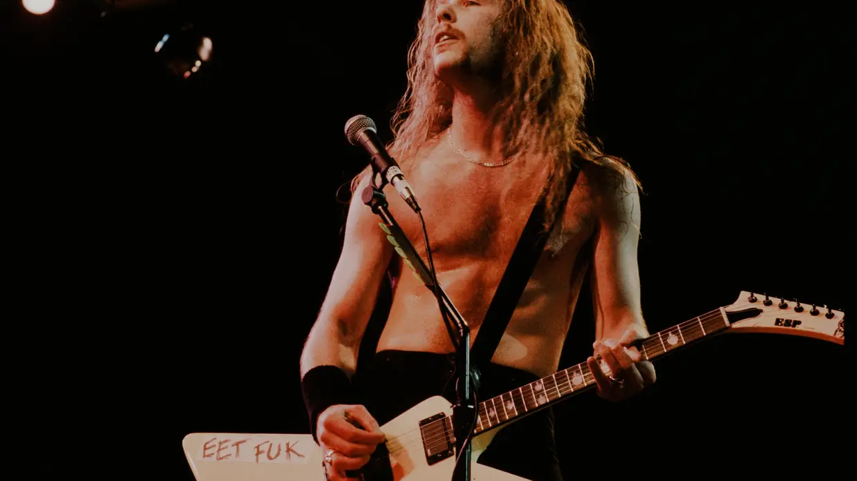 James Hetfield ao vivo em Nova Iorque, 1989