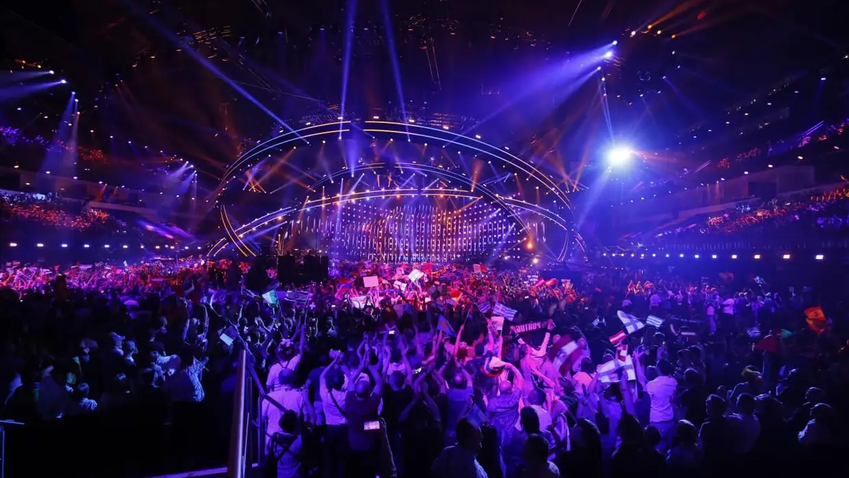 A Altice Arena encheu-se de luz para a primeira semifinal da Eurovisão