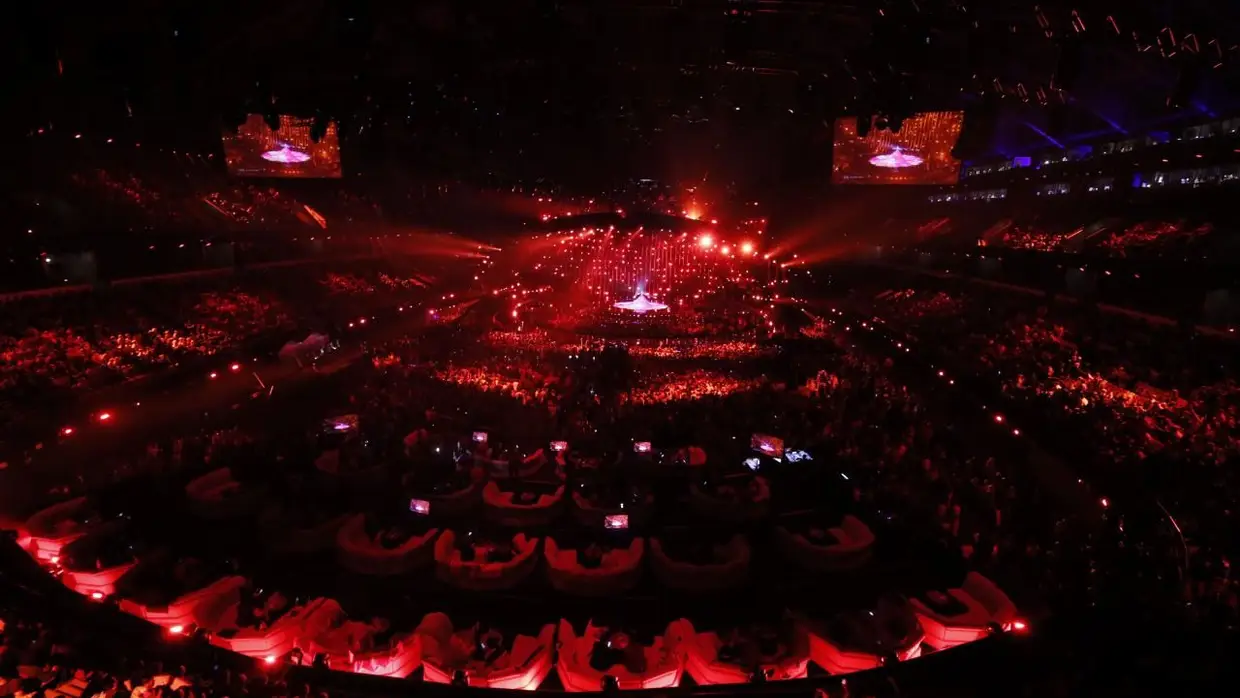 O palco e a Green Room