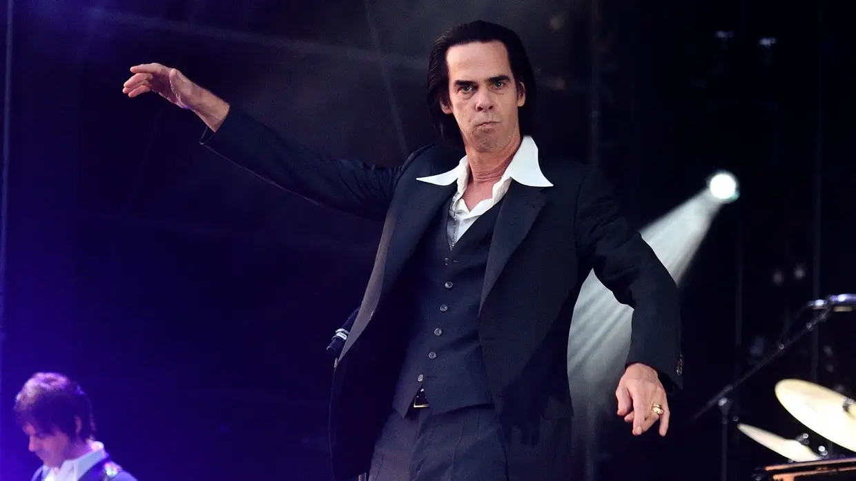 Nick Cave ao vivo no festival All Points East, em Londres, 3 de junho de 2018