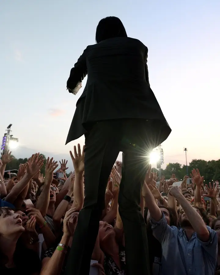 Nick Cave ao vivo no festival All Points East, em Londres, 3 de junho de 2018