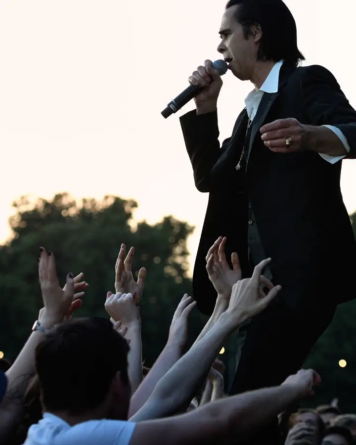Nick Cave ao vivo no festival All Points East, em Londres, 3 de junho de 2018