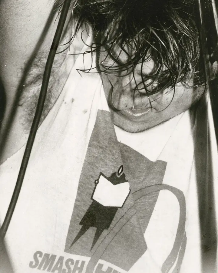O vocalista dos U2 no primeiro concerto em Portugal, a 3 de agosto de 1982