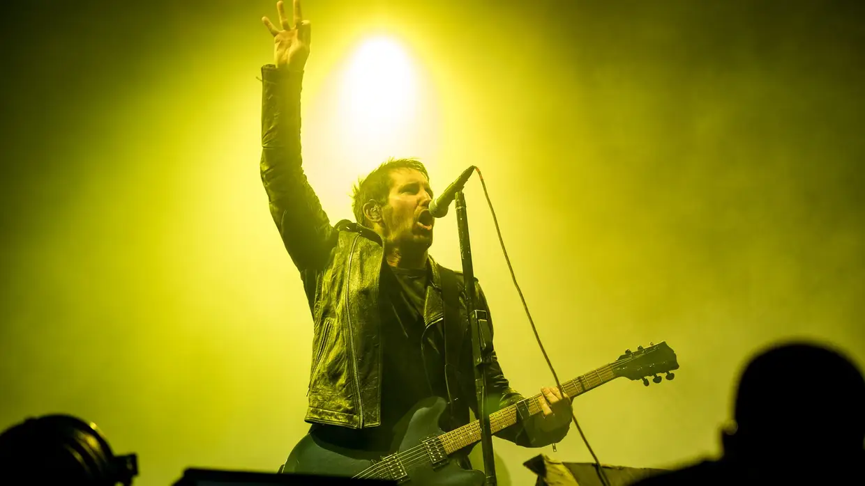 Trent Reznor e os Nine Inch Nails, autores de um dos grandes concertos do festival