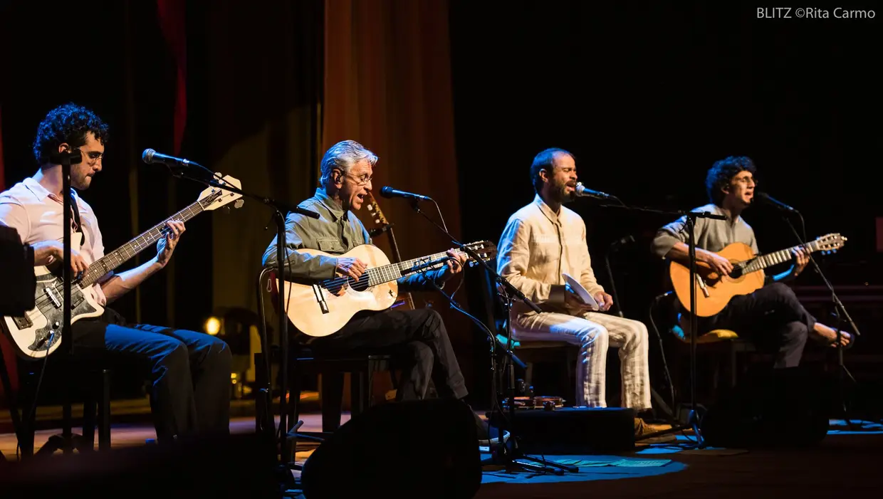 Caetano, Moreno, Zeca e Tom Veloso no Coliseu dos Recreios, Lisboa