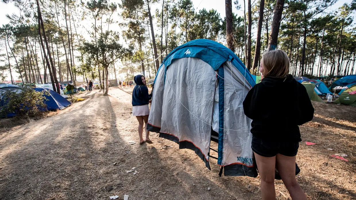 No campismo do MEO Sudoeste'18