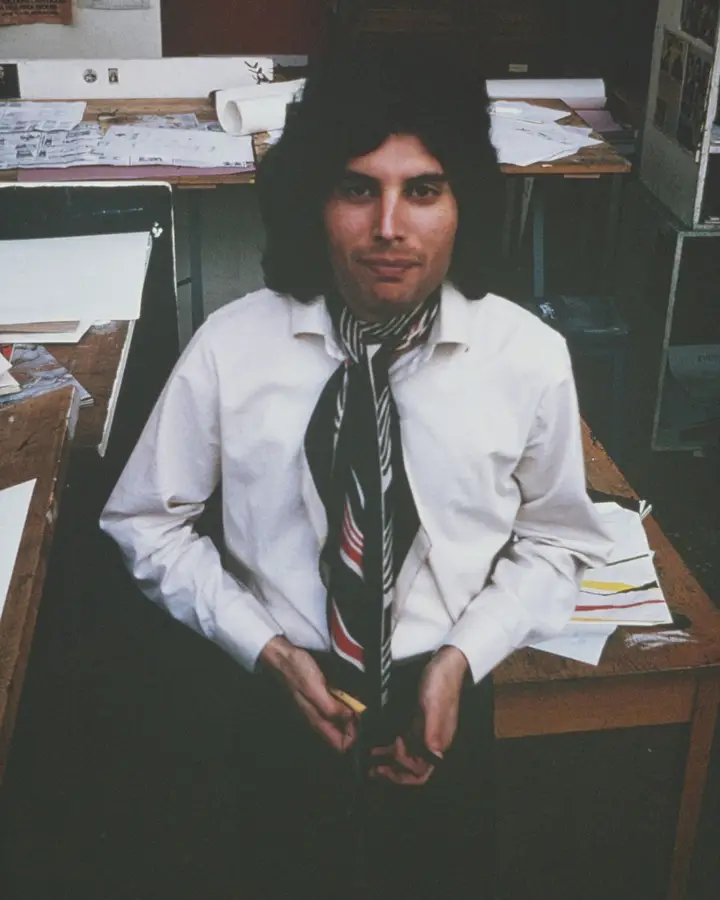 Na escola de artes, em 1969