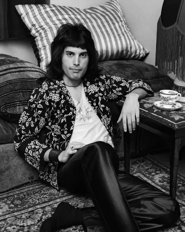 Fotografado em casa, em 1973